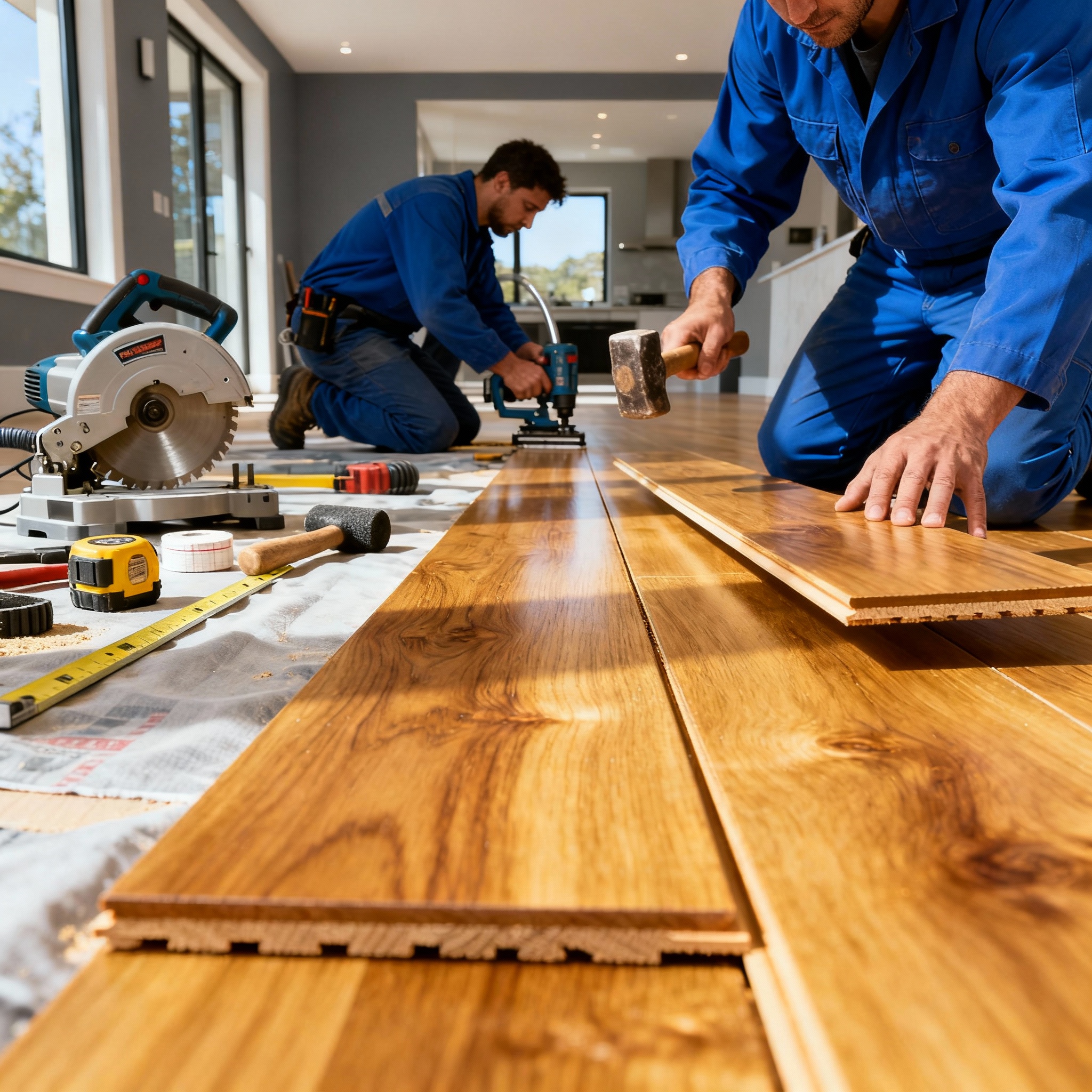 Professional hardwood floor installation